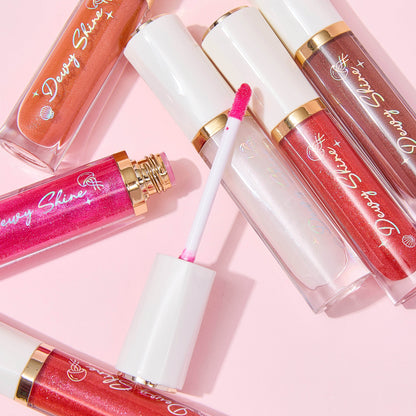 ULTRAMO 6 Colores Chapado oro Borde tuk Lip Gloss WC023