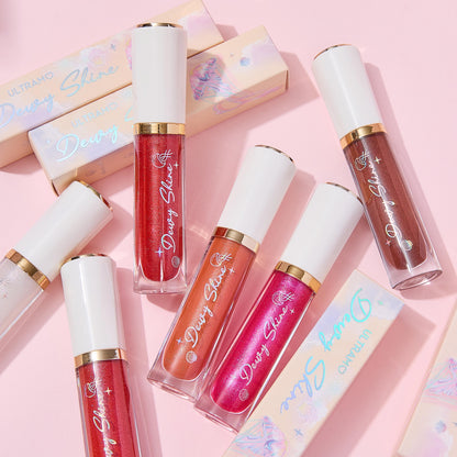ULTRAMO 6 Colores Chapado oro Borde tuk Lip Gloss WC023