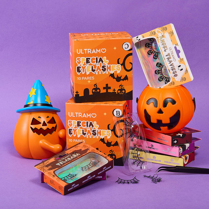 ULTRAMO 10PZ Pestañas Especiales WD079 El Día de los Muertos | Herramientas | Accesorios | Maquillaje | Regalo