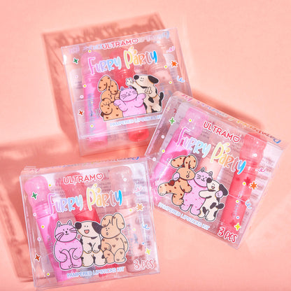 ULTRAMO Sugarloaf Head Matte Hydration Lip Clay Trio Lip Gloss Set 3 juegos de colores WE038