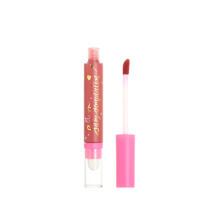 ULTRAMO Brillo de labios de terciopelo rosa de 6 colores Tubo largo con punta de algodón WE063