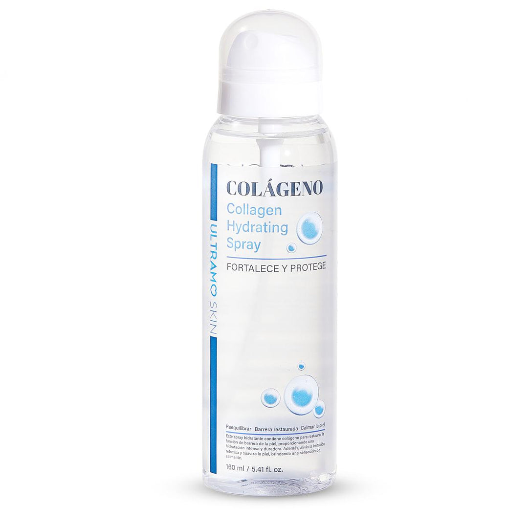 ULTRAMO Spray Hidratante 160ml, Colágeno, Retinol, Ácido Hialurónico, Niacinamida, Sérum Hidratante Profundo, Fresco y No Pegajoso, Múltiples Usos Hidratación Diaria y Prebase