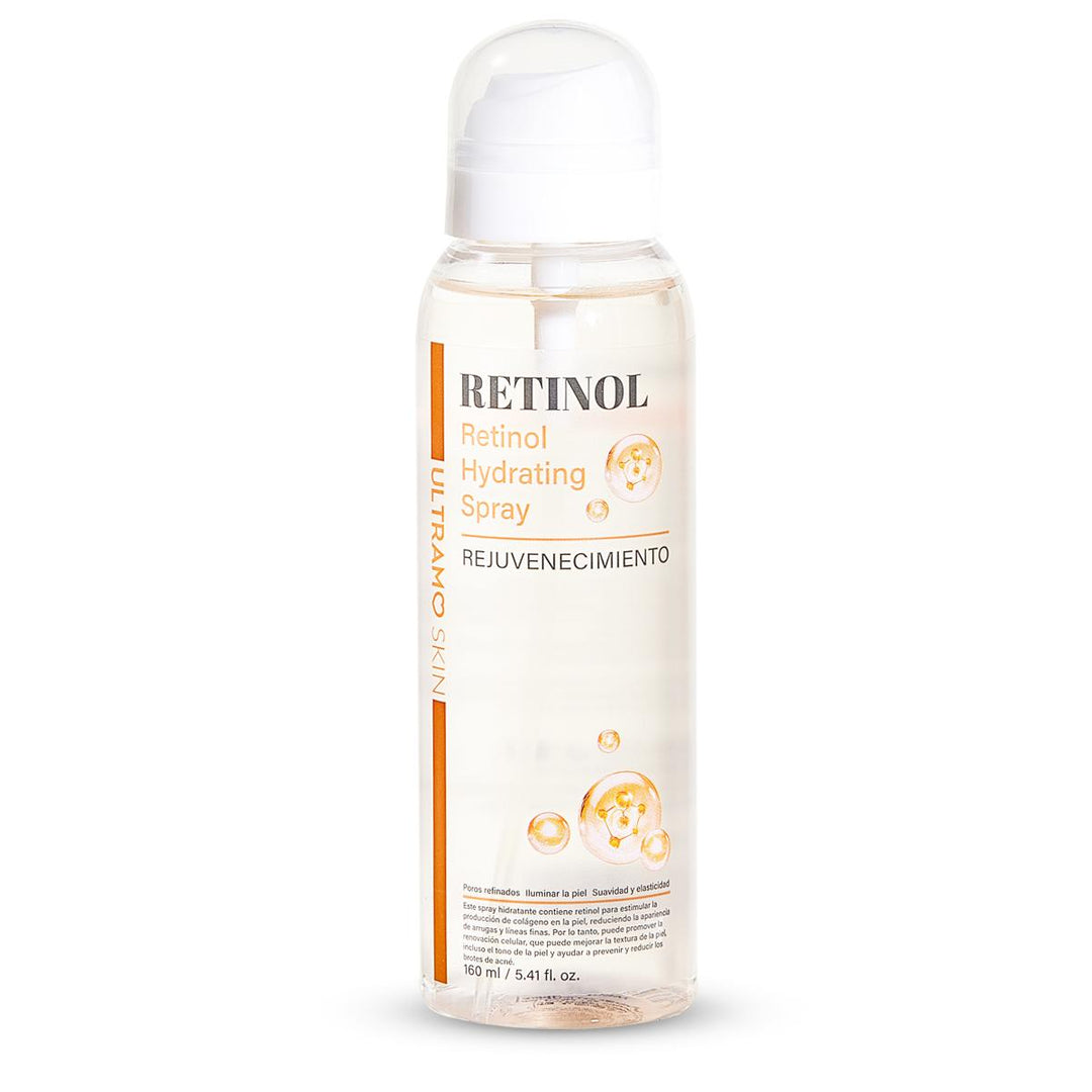 ULTRAMO Spray Hidratante 160ml, Colágeno, Retinol, Ácido Hialurónico, Niacinamida, Sérum Hidratante Profundo, Fresco y No Pegajoso, Múltiples Usos Hidratación Diaria y Prebase