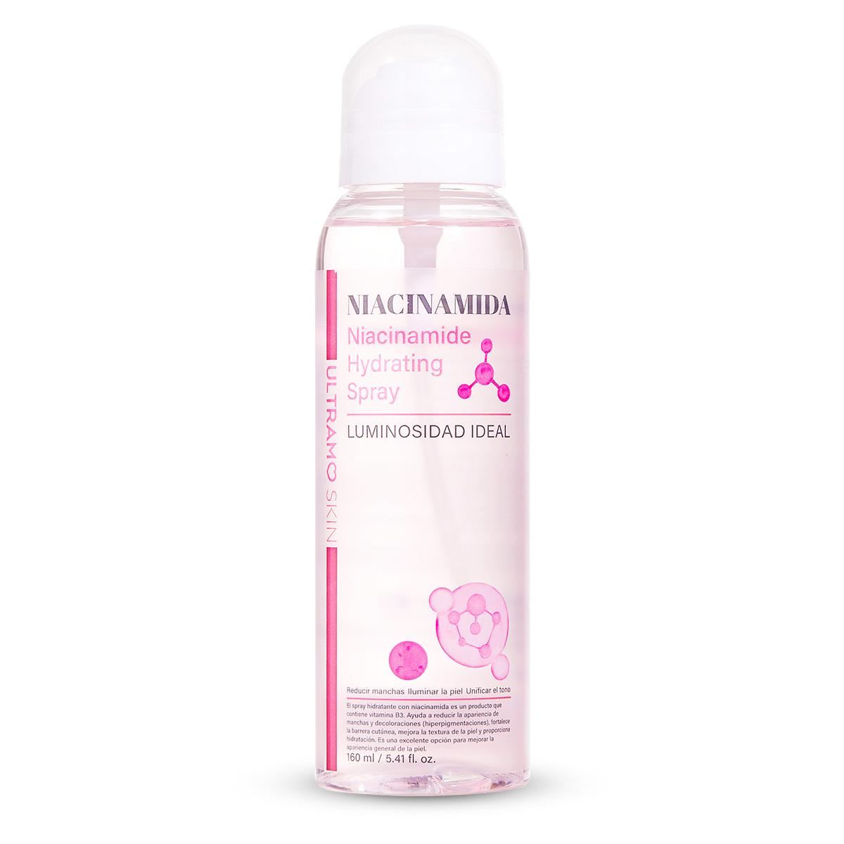 ULTRAMO Spray Hidratante 160ml, Colágeno, Retinol, Ácido Hialurónico, Niacinamida, Sérum Hidratante Profundo, Fresco y No Pegajoso, Múltiples Usos Hidratación Diaria y Prebase