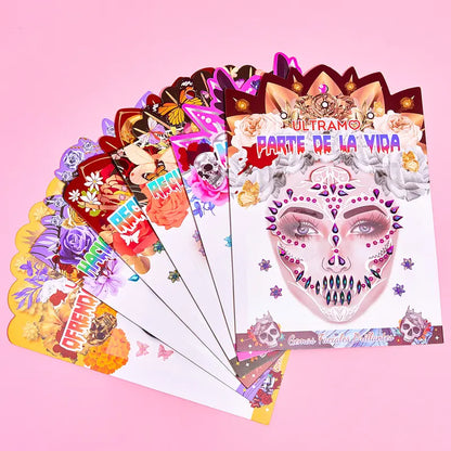 Gemas faciales adhesivas de sirena Y CATRINA ULTRAMO-WQ017