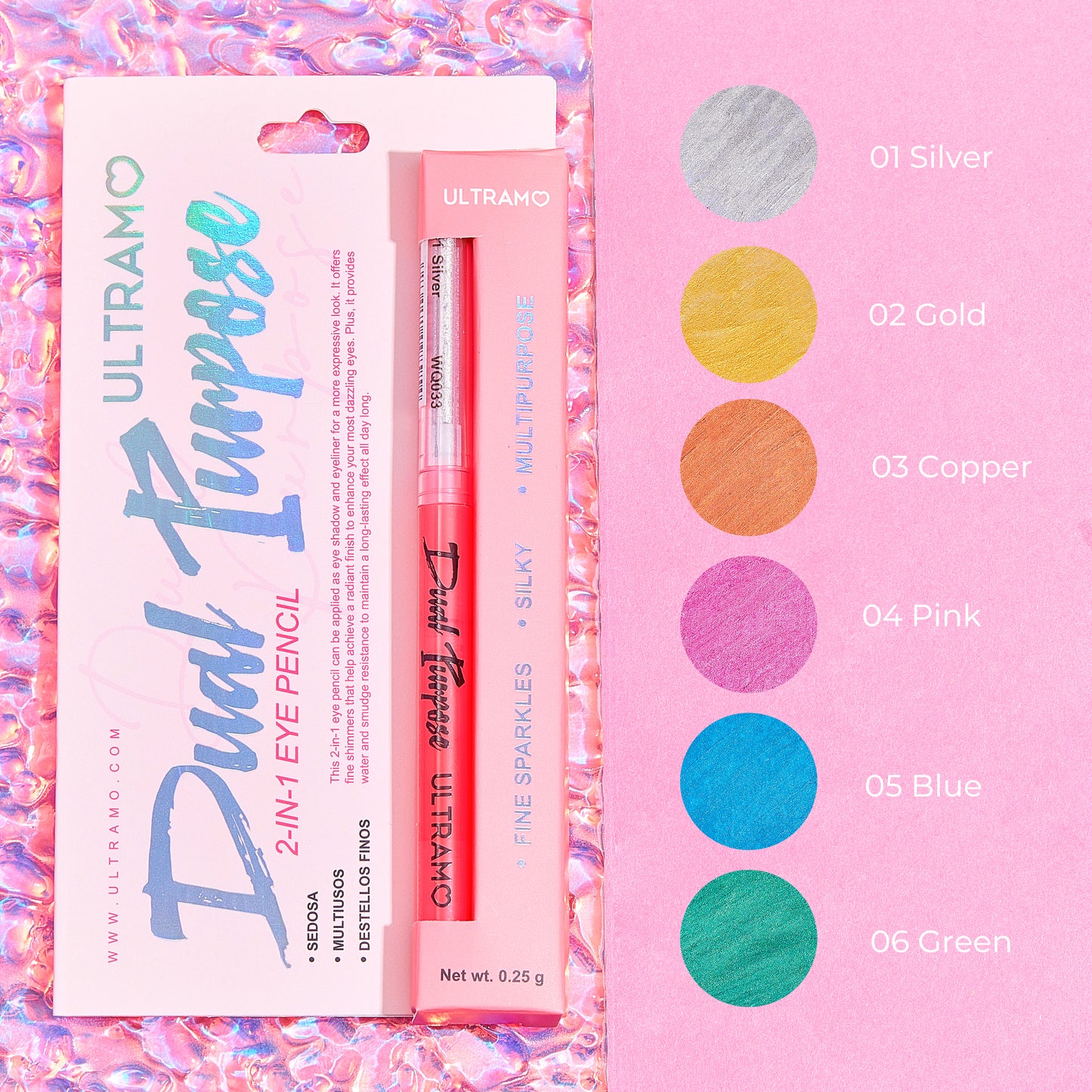 ULTRAMO Lápiz de Ojos 2 en 1 WQ033