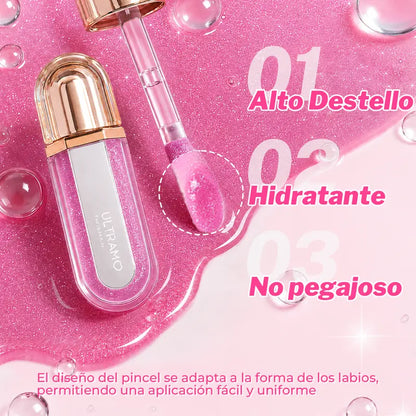ULTRAMO Brillo Labial Luminoso FL074 – Hidratante, con Espejo