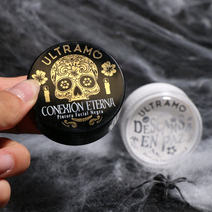 ULTRAMO Kit Pintura Facial Blanco y Negro Body Paint FM702