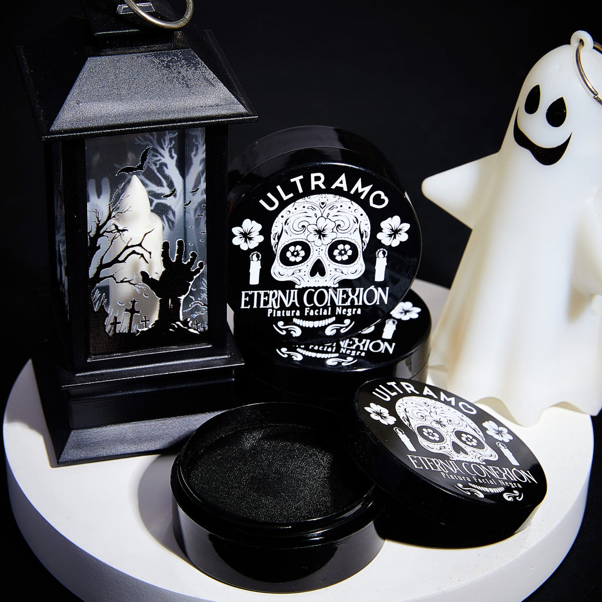 ULTRAMO Kit Pintura Facial Blanco y Negro Body Paint FM702
